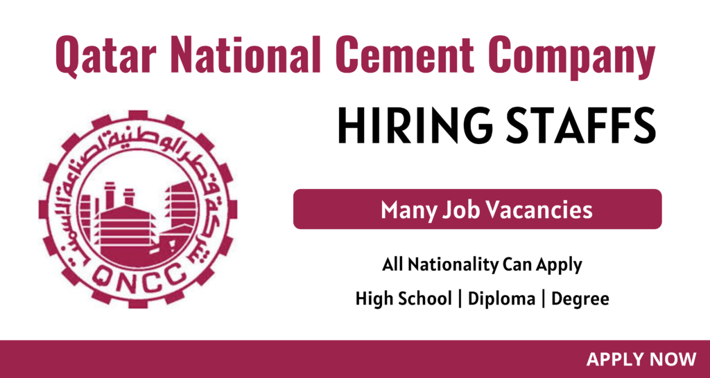Latest Jobs in Qatar National Cement Company - freshjobsworld