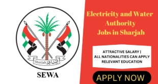 Latest Electricity and Water Authority Jobs in Sharjah